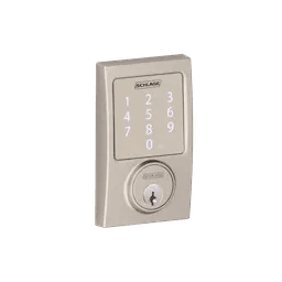 10schlage_sense-smart-deadbolt-with-century-trim_satin-nickel_front